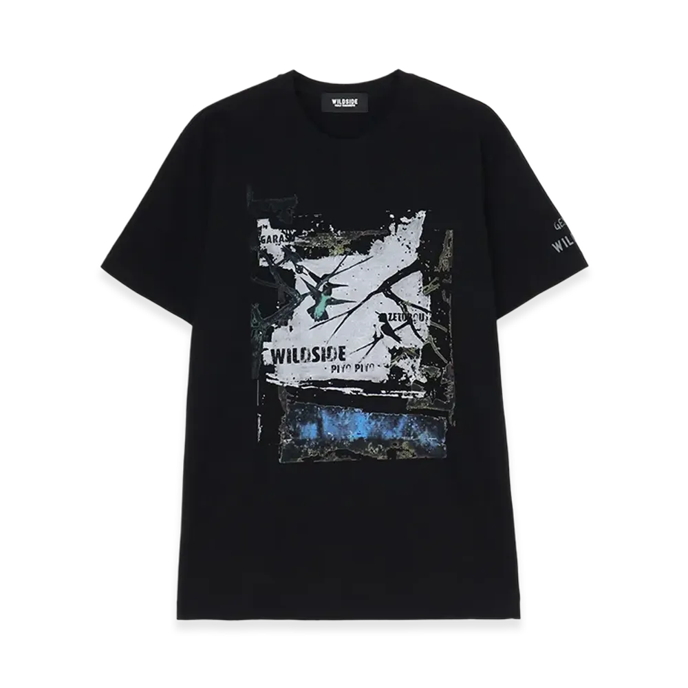 WILDSIDE YOHJI YAMAMOTO Piyo T-Shirt "Black"