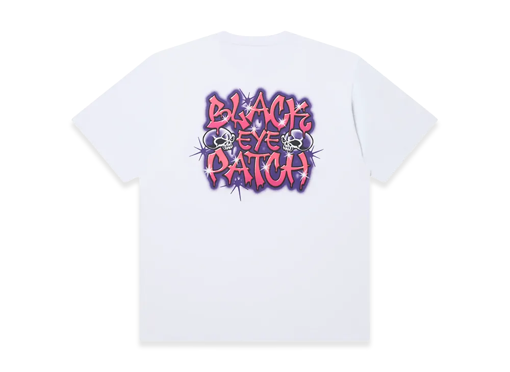 BlackEyePatch Crossbones Small Og Graffiti Tee "White"