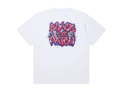 BlackEyePatch Crossbones Small Og Graffiti Tee "White"