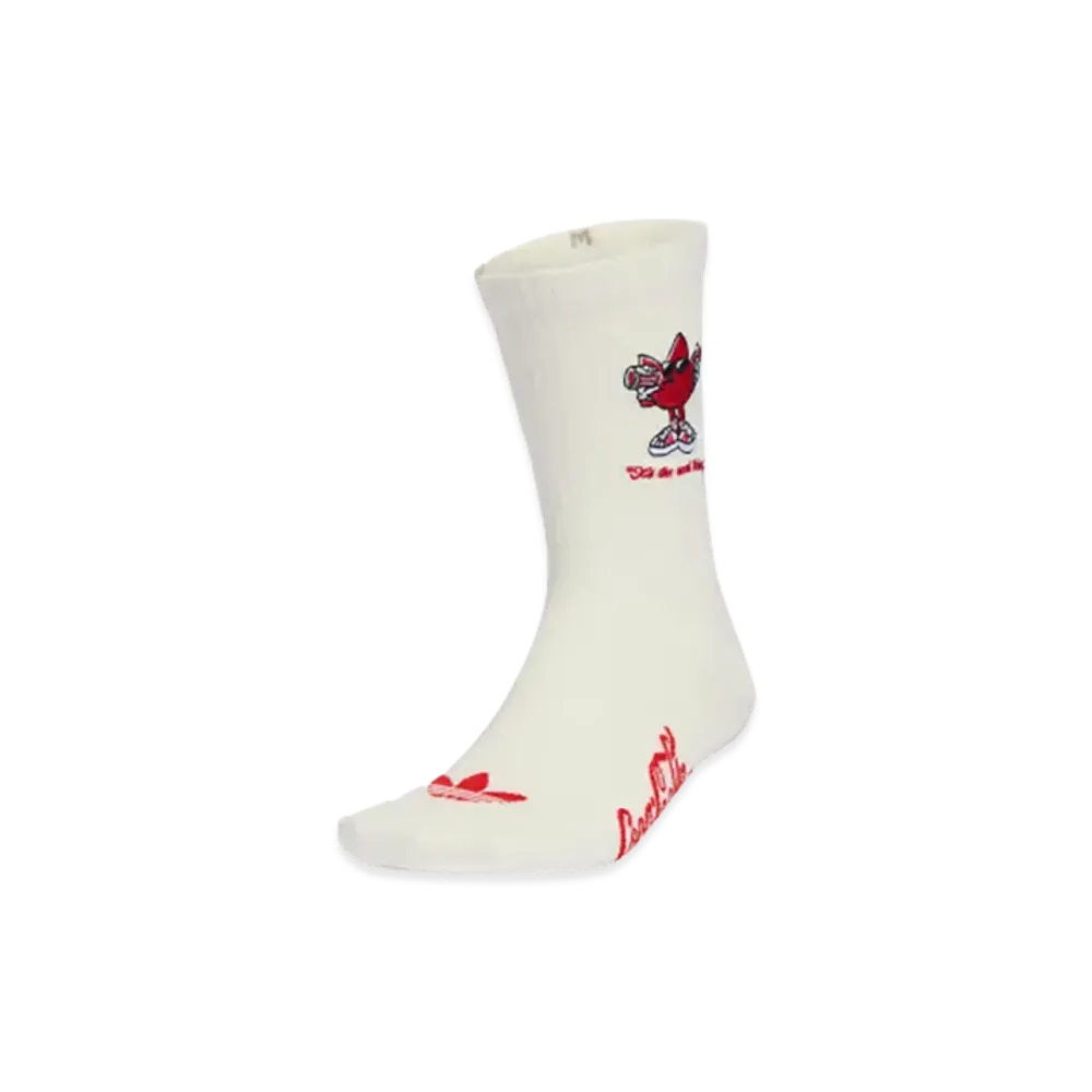 adidas x Coca-Cola Graphic Crew Sock 2 Pair Per Pack "Core White/Vivid Red"