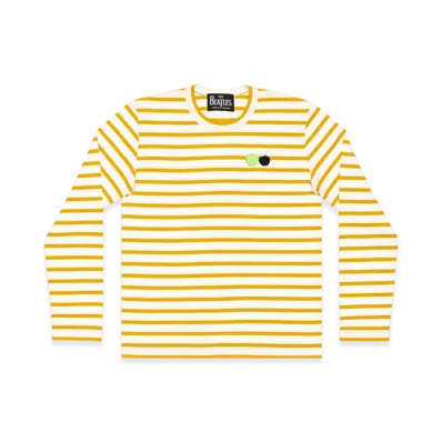 COMME des GARCONS x The Beatles Stripe Long Sleeve T-Shirt "Yellow"