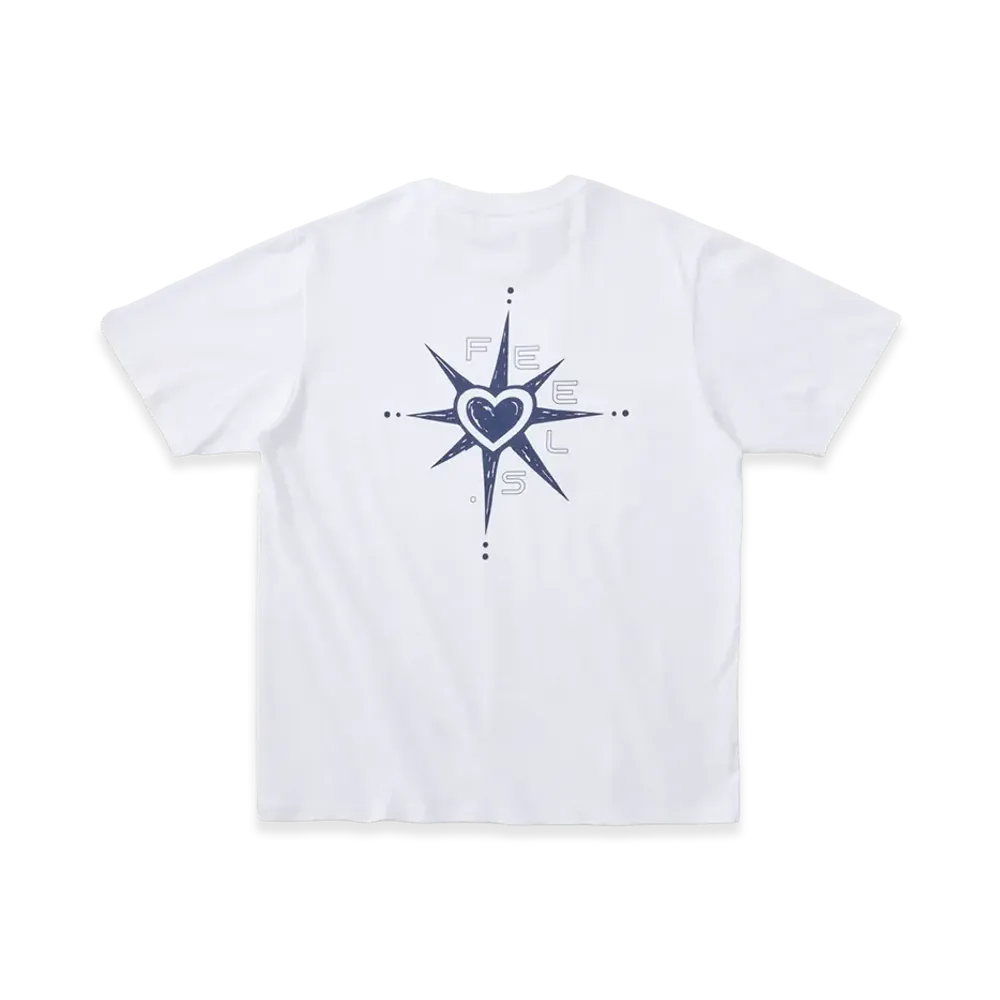 FEELS. Love Icon Print T-Shirt "White"