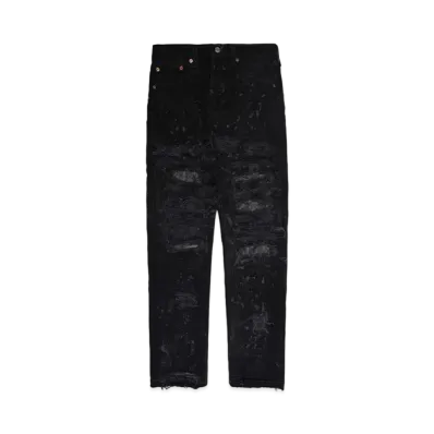 INNOCENCE NYC DESTROY LEATHER DENIM PANTS 32inch "Lt Denim"