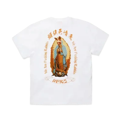 FR2 Rabbit Maria Embroidery T-shirt "White"