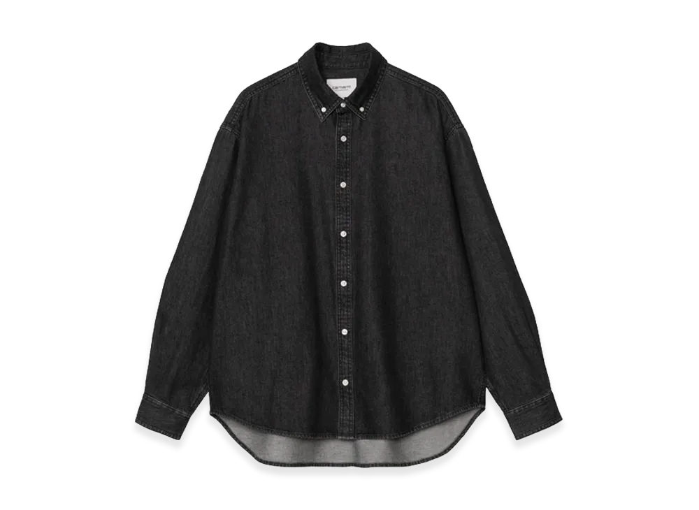 Carhartt WIP L/S Lucas Shirt "Black/Stone Washed"