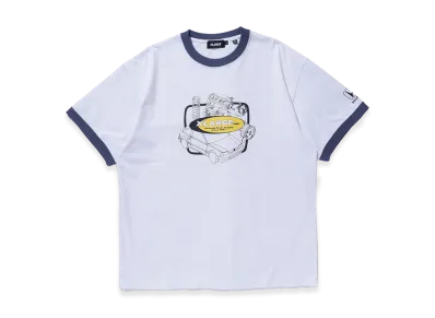 XLARGE x Honda Parts Suppliers Ringer S/S Tee "White"