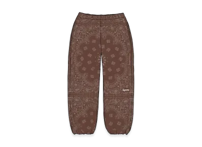 Supreme Reflective Bandana Track Pant "Brown"
