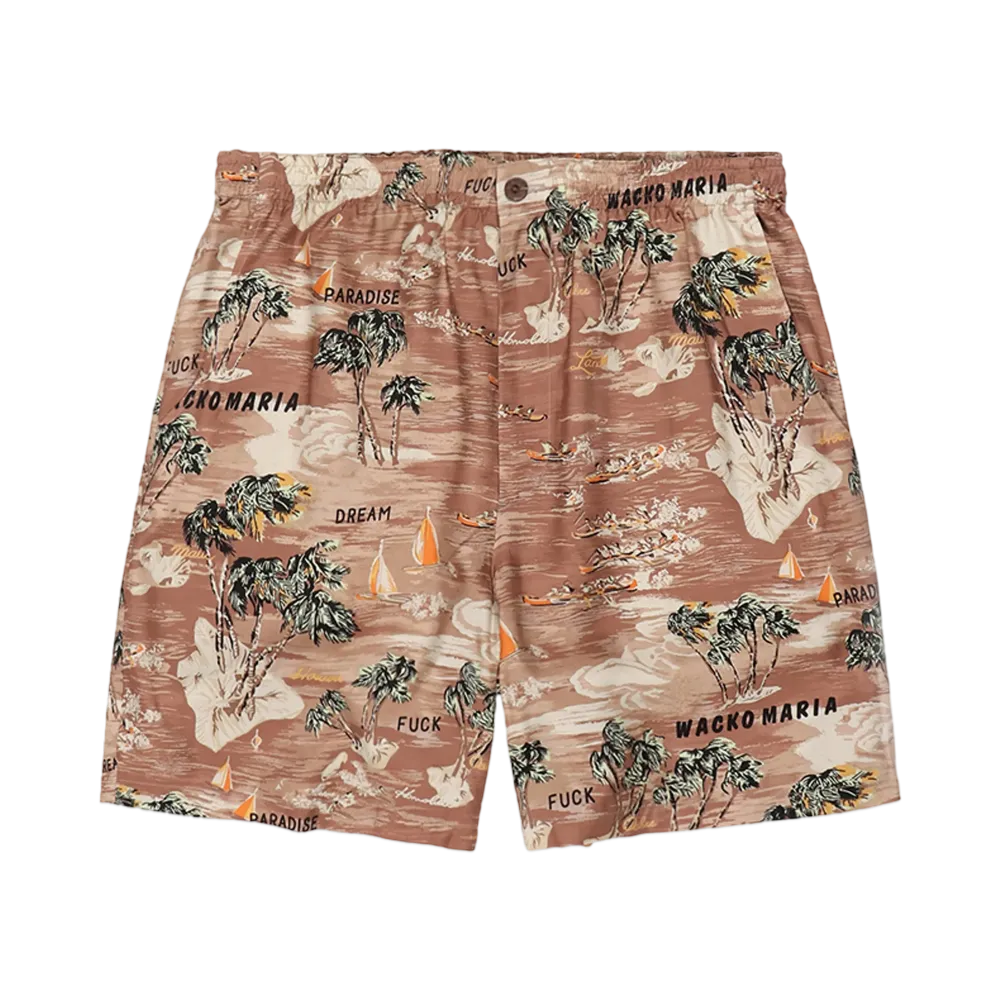 WACKO MARIA Hawaiian Shorts "Brown"
