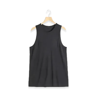 COMOLI Summer Wool Tank Top "Charcoal"