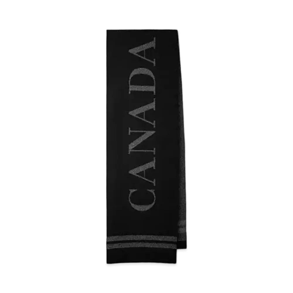 CANADA GOOSE x OCTOBER'S VERY OWN Knit Scarf "Black"
