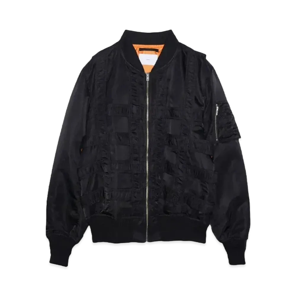 SUGARHILL CAGED BOMBER JACKET "BLACK"