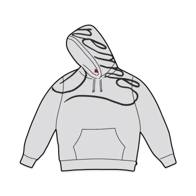 Supreme Shoulder Script Hooded Sweatshirt "Ash Grey"