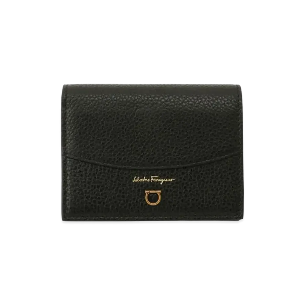 Salvatore Ferragamo Gancini Coin Purse "Black"