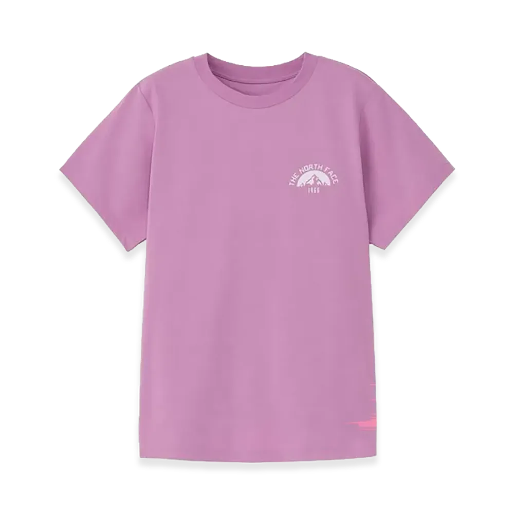 The North Face Short Sleeve ES Mountain Logo Tee Womens "Violet"