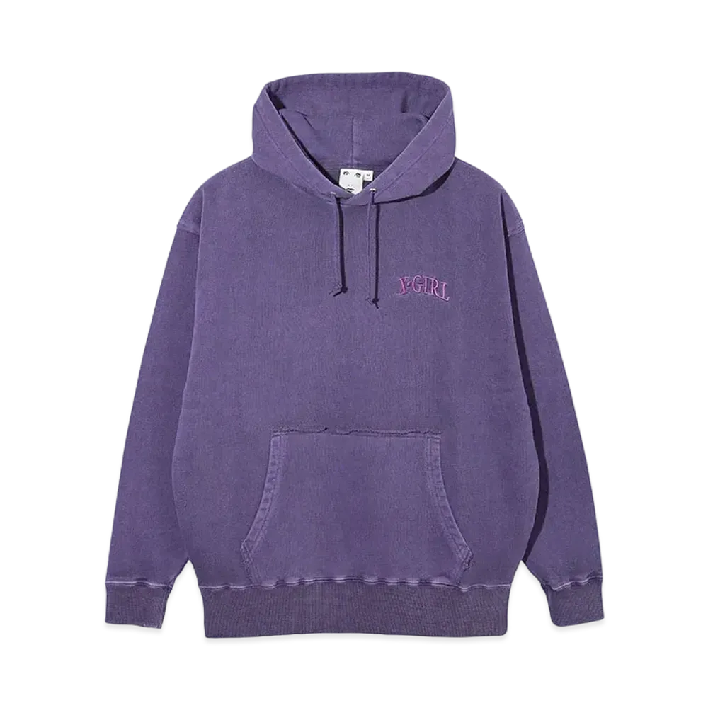 X-Girl Distressed Sweat Hoodie "Purple"