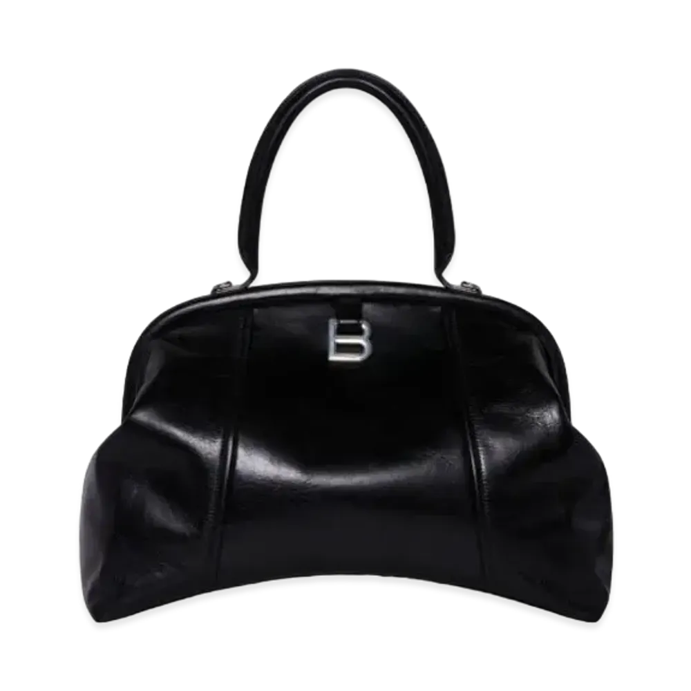BALENCIAGA Editor Large Bag In Paper Calfskin "Black"