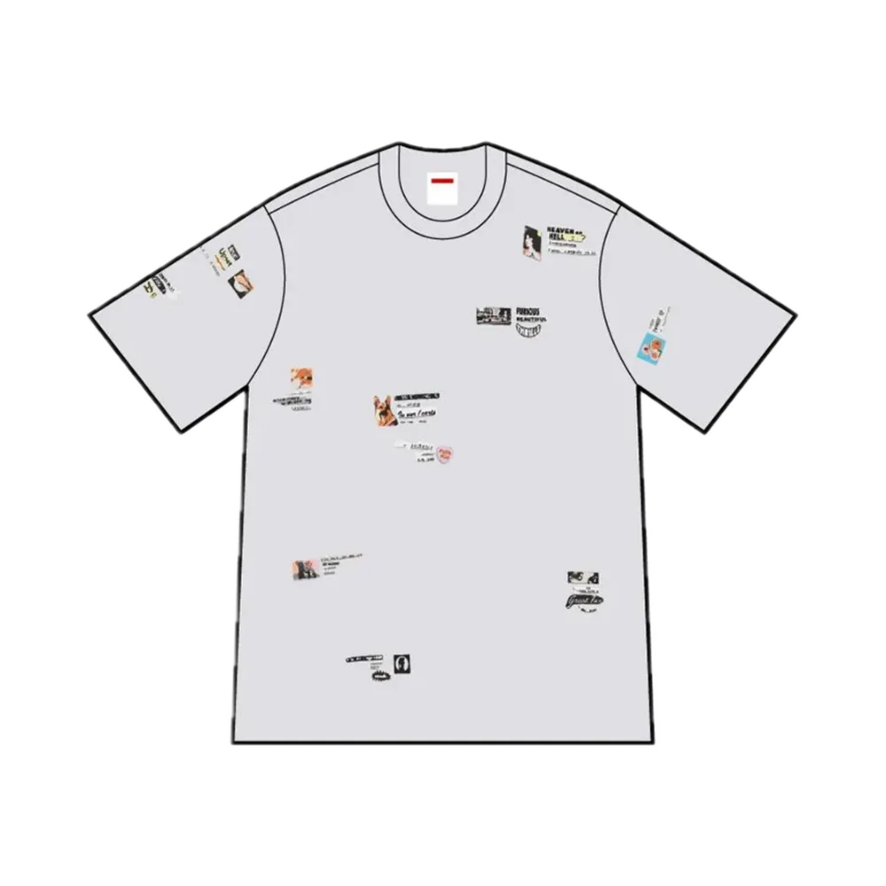シュプリーム アップセット Tシャツ "アッシュグレー"