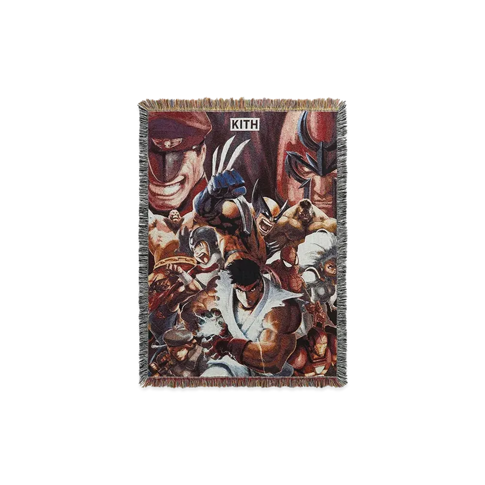 Kith x Marvel vs. Capcom Tapestry Blanket "Multi"