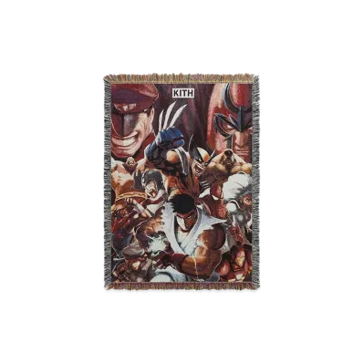 Kith x Marvel vs. Capcom Tapestry Blanket "Multi"