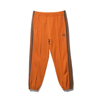Needles Zipped Track Pant - Poly Smooth "Rust"