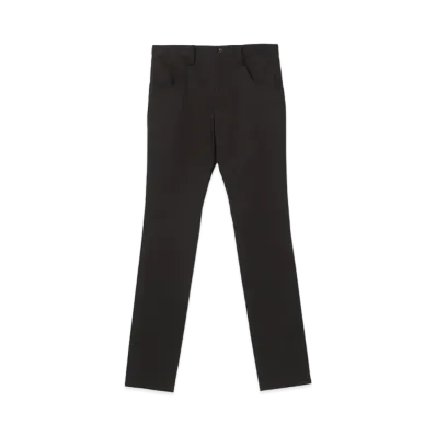 Yohji Yamamoto COTTON STRETCH SLIM PNT "Black"