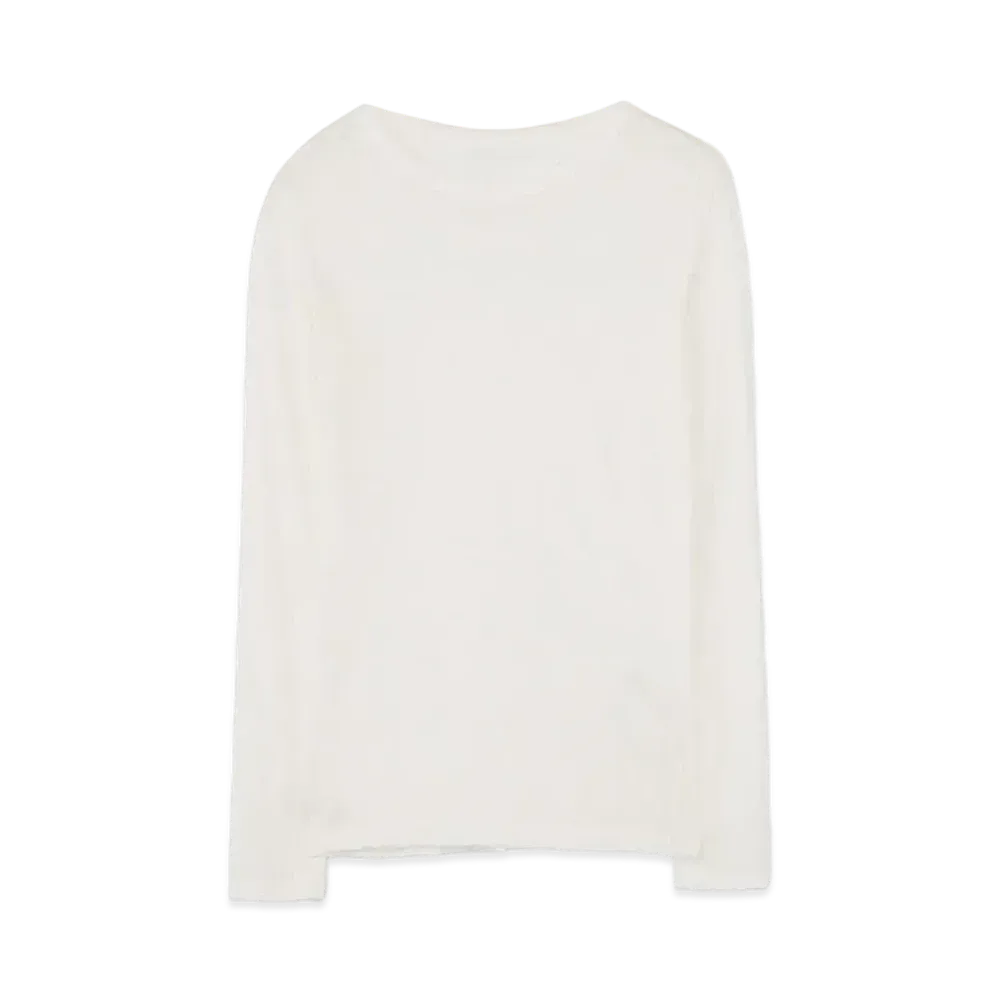 Yohji Yamamoto 80/-COSMORAMA HIGH GAUGE PS RN L-SLV "Off White"