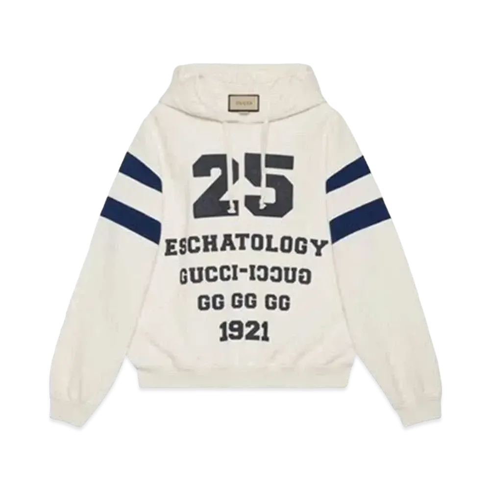GUCCI Men's 1921 Series Alphabet Printing Pattern Long Sleeves "White"