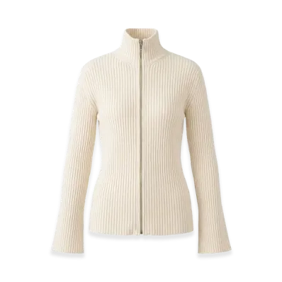 Jil Sander Women's Ribbed Cardigan "Beige"