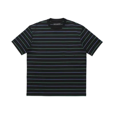 WACKO MARIA Striped T-Shirt "Black"