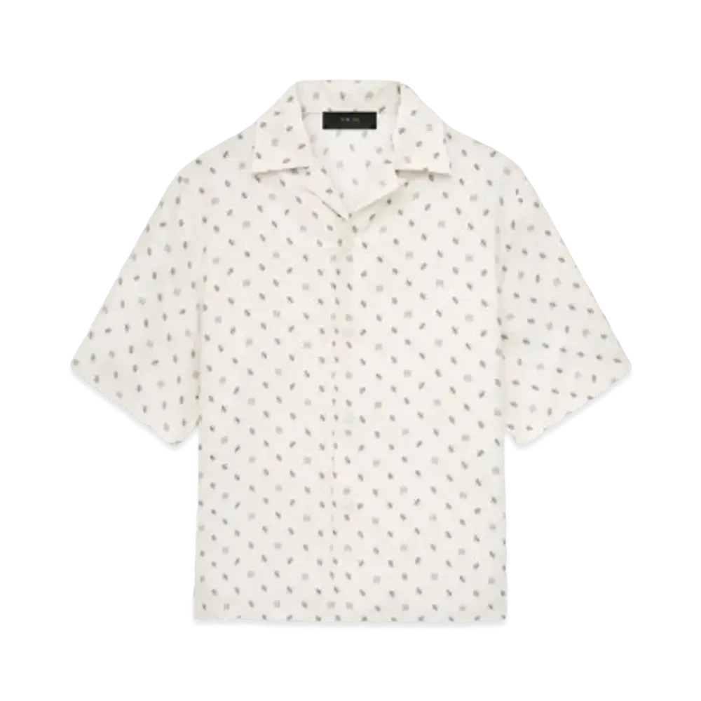 AMIRI MA Paisley Bowling Shirt "Birch"