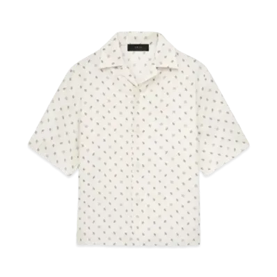 AMIRI MA Paisley Bowling Shirt "Birch"