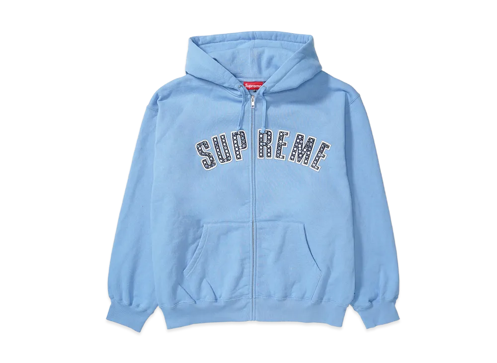 Supreme x B.B. Simon Zip Up Hooded Sweatshirt "Light Blue"