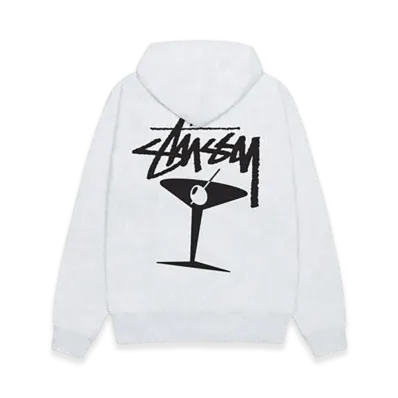 Stussy Martini Zip Hoodie "Ash Heather"