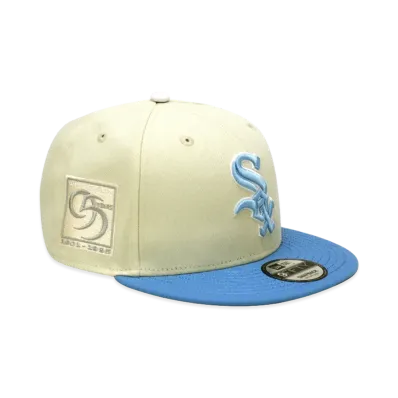 NEW ERA x THE CAP 9Fifty Paisley Block Chicago White Sox "Chrome White/Sky Blue"