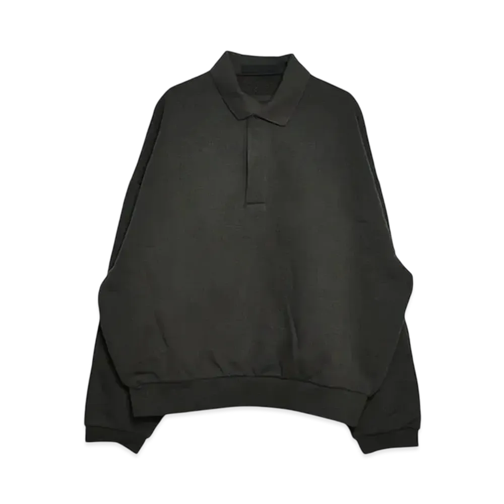 FEAR OF GOD ESSENTIALS Longsleeve Polo "Ink"
