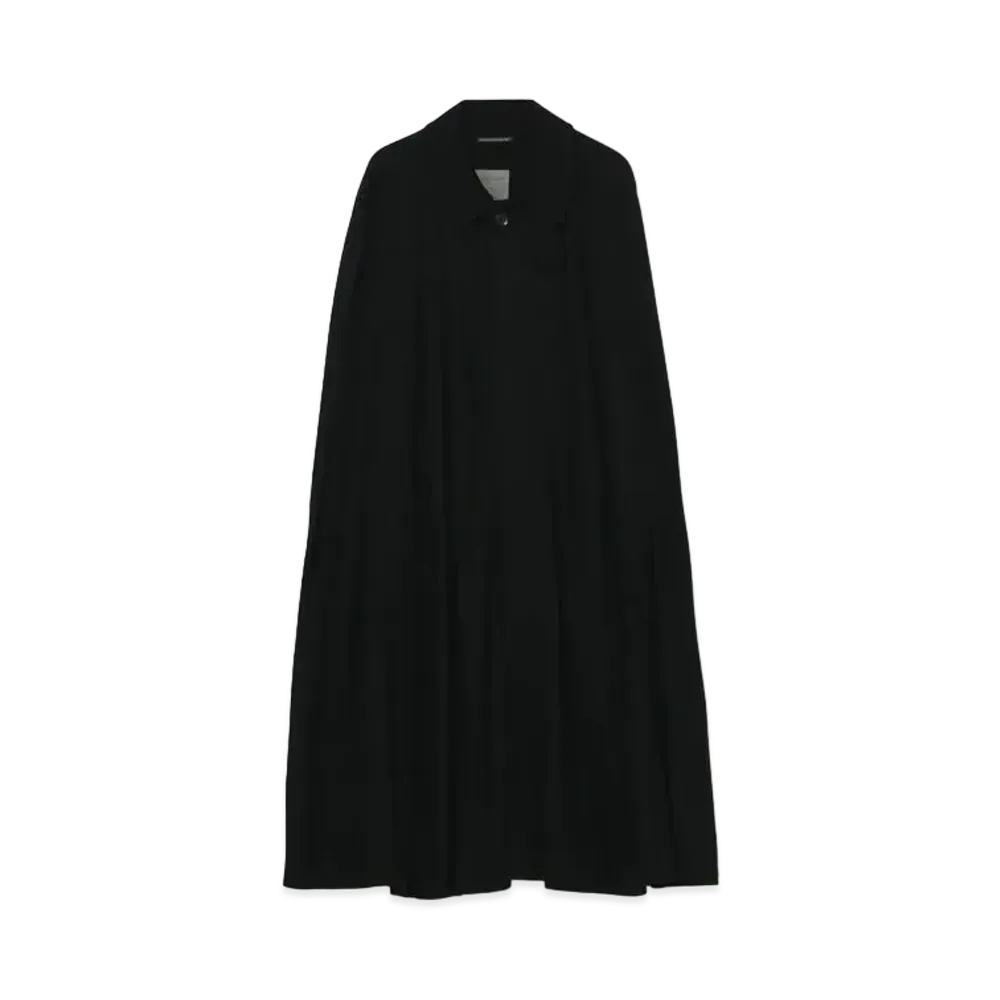 Yohji Yamamoto Pour Homme WOOL SMOOTH CLOAK "Black"