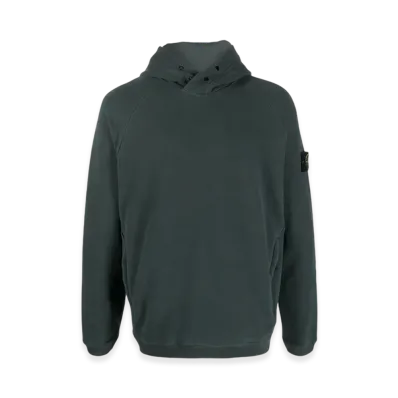 Stone Island 61051 Logo Pullover Hooded Sweatshirt - 22FW "Dark Green"