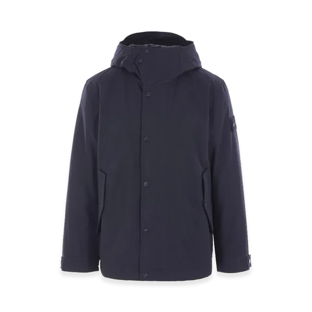 Stone Island Waterproof Jacket with Hood "Blue"