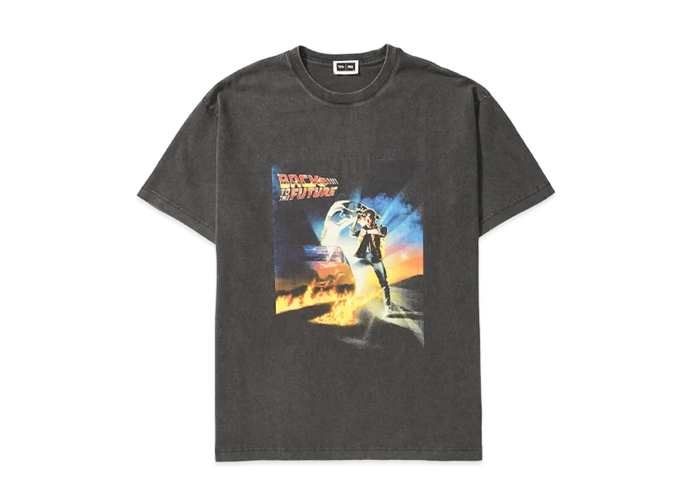 Kith x Back to the Future Chrome Title Vintage Tee "Black"
