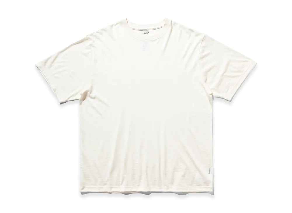 CLESSTE Washable Wool S/S T-Shirt "White"