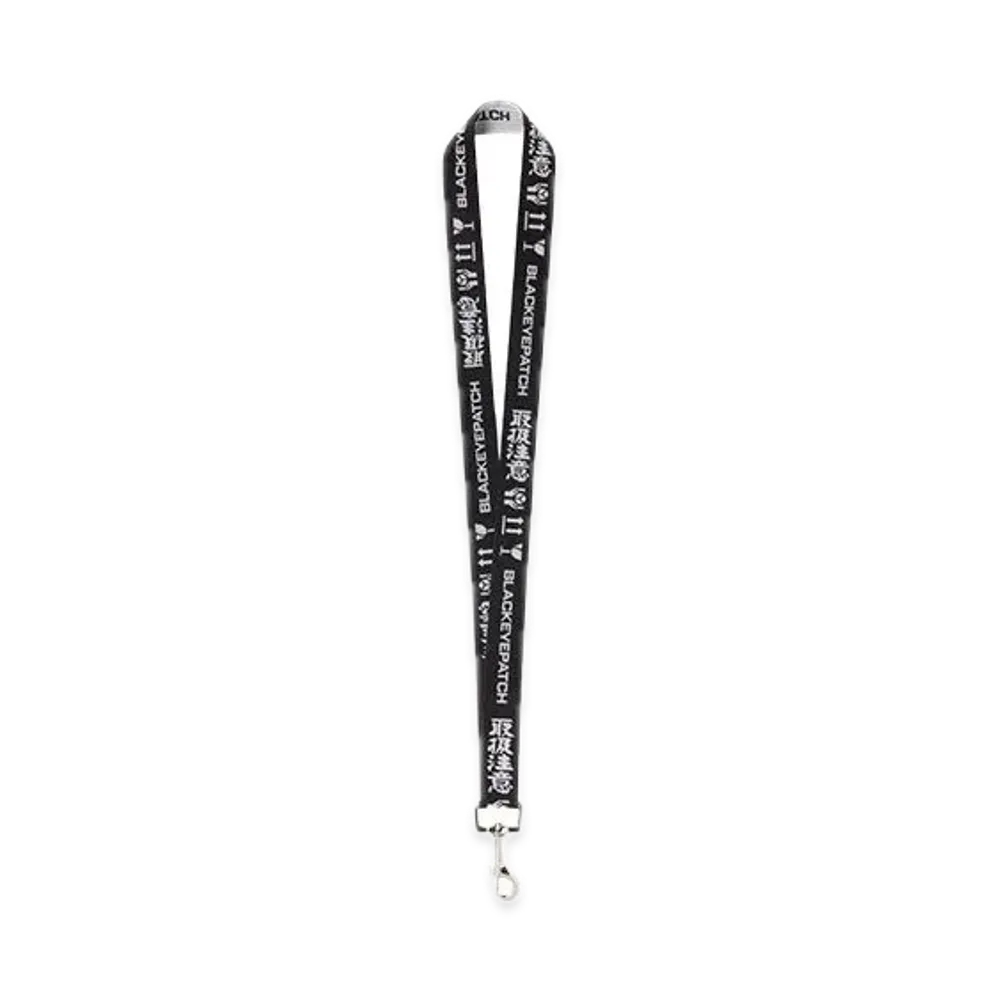 BlackEyePatch Caretape Staff Lanyard "Black"
