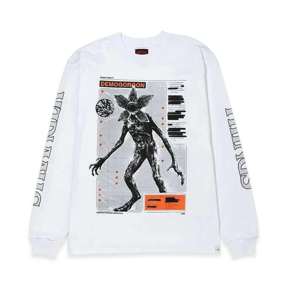 Netflix Stranger Things x V.A. x BEDWIN L/S Tee 01 "White"