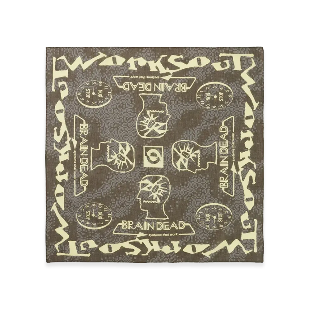 WORKSOUT x Brain Dead Aoyama Exclusive Scarf "Brown"