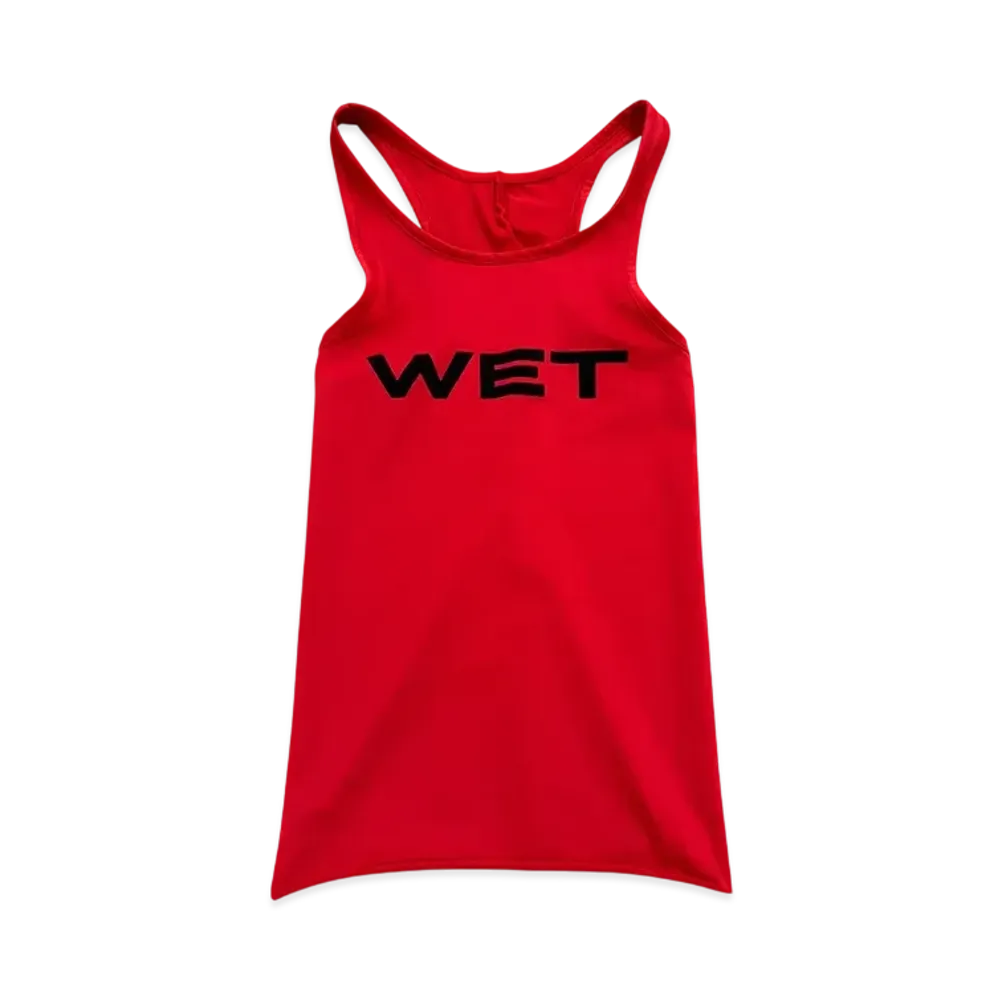 Travis Scott Cactus Jack x Mowalola Wet Tank "Red"