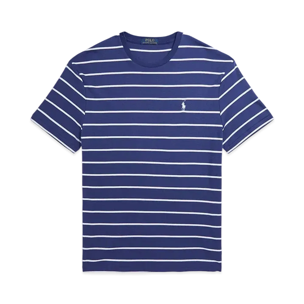 Polo Ralph Lauren Classic Fit Striped Soft Cotton Tee "Navy"