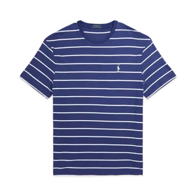 Polo Ralph Lauren Classic Fit Striped Soft Cotton Tee "Navy"