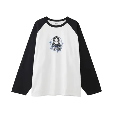 X-Girl Face And Stars B/B Big Tee "White"