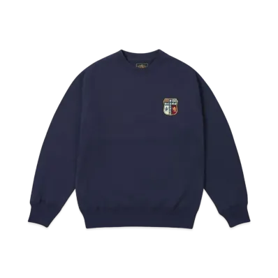 PALACE x BEAMS Plus Graphic Crew "Navy"