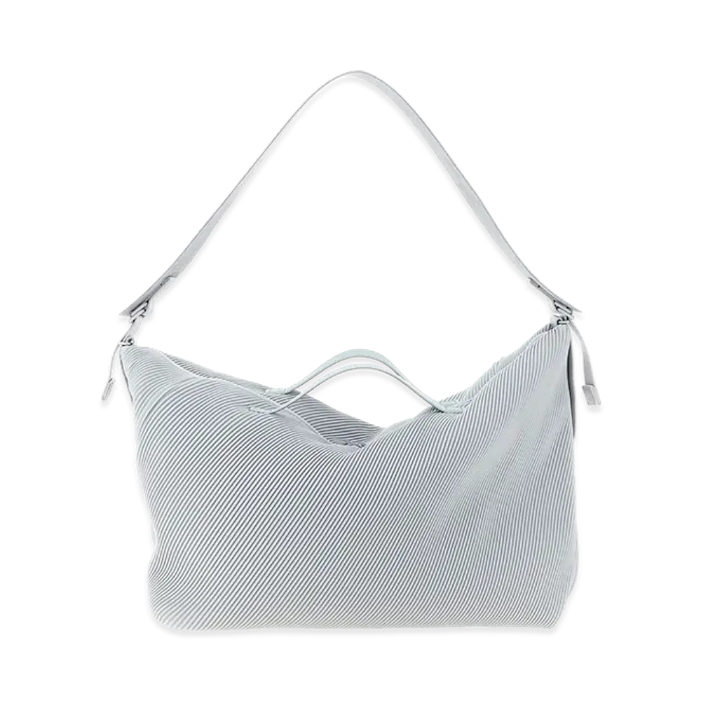 HOMME PLISSE ISSEY MIYAKE Pleats Duffel Bag "Light Blue"