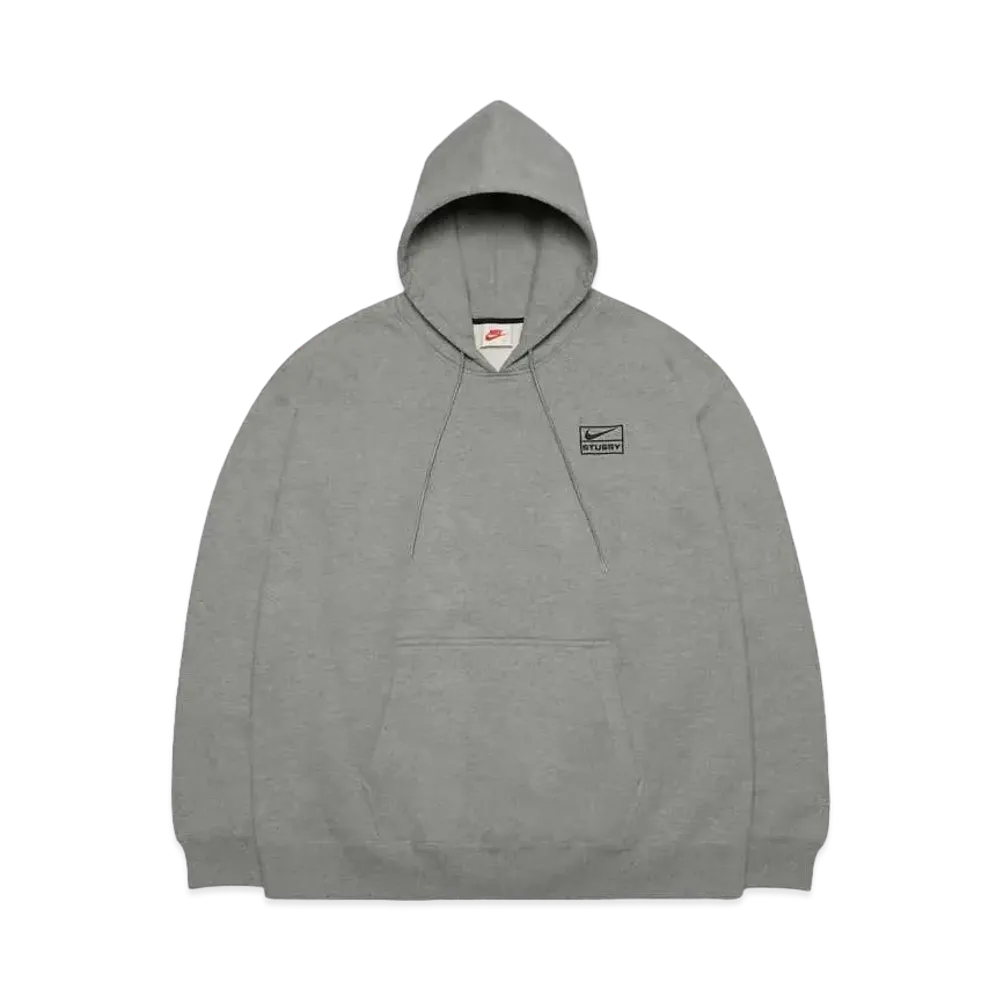 Stussy × Nike NRG Washed Hoodie (US Size) "Grey" DJ9488-063